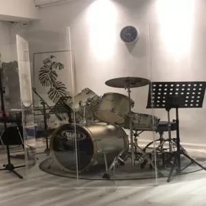 아크릴 차음판 드럼 방음 소음 쉴드 악기용 파티션 투명 패널 사운드