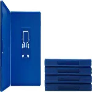 (5) 빈 표준 파란색 10MM 교체 상자/로고가 없는 케이스 플레이스테이션 비타 게임즈와 호환 - VGBR10VIBL