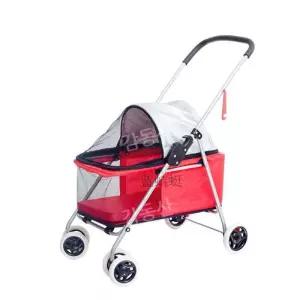 휴대용 접이식 소형강아지유모차 트레일러 개모차