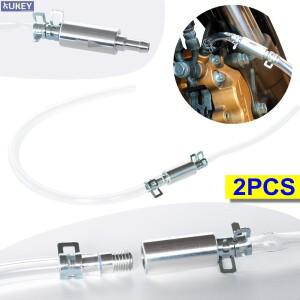 2x 자동차 클러치 브레이크 블리더 호스 유압 바이크 오토바이 단방향 밸브 튜브 블리드 도구 교체 어댑터