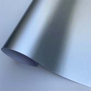 새틴 매트 실버 크롬 비닐 랩 자동차 필름 접착 채널 모터 랩핑 스티커