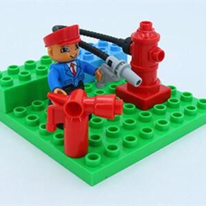 큰빌딩 블록 호환 대형 벽돌 도로 플레이트 자동차 주차 극 연료 스테이션 교통 어린이 크리 에이 티브 장