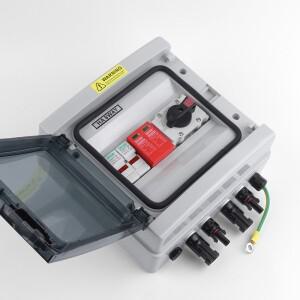 PV 1000V DC 태양광 결합기 박스 1입력 1출력 퓨즈 절연 스위치 SPD 낙뢰 보호 IP65 방수 벽걸이형