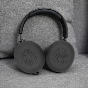 [호환품]1쌍 이어패드 교체용 메모리 폼 &  프로틴 가죽 헤드셋 이어폰 쿠션 자브라 엘리트 45h용