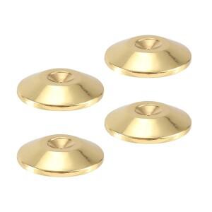 하이파이 스피커 케이스 절연 바닥 스탠드 순수 구리 스파이크 패드 발 콘 베이스 신발 골드 4 개