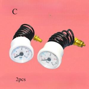 벽걸이형 보일러 범용 수압 게이지 4bar 가스 바닥 난방 이중 용도 스팀 스냅형 압력