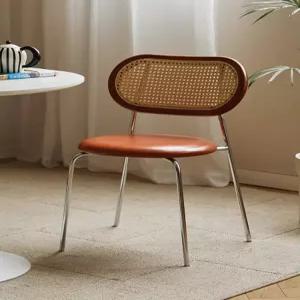 라탄 아치형 디자인 다이닝체어 업소용 야외 라탄의자