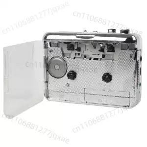 클래식 테이프 플레이어 완전 투명 케이스 테이프를 MP3 타입-C 인터페이스 워크맨으로 변환 카세트 플레이