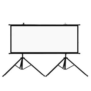 무타공 빔스크린 120인치 대형 스크린 프로젝터 액자 플라스틱 벽걸이 침실 커튼 강의실