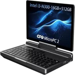 GPD MicroPC 2-핸드헬드 인더스트리 노트북 7인치 1080P 디스플레이 미니 PC 컴퓨터 11 홈 OS CPU I3-N300