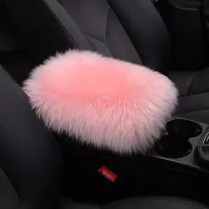 소프트테일 천연양털 암레스트 쿠션 / 콘솔쿠션 팔받침 팔쿠션 팔걸이 차량용 인테리어