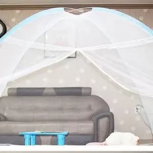 텐트 침대 모기장 싱글 200 사각 야외 120X 캠핑 유아 아이방 거실 원터치_24529380