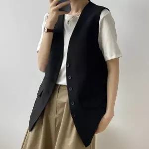 [하프클럽/휴드]MARIO다밀 민소매 레이어드 베스트 2color_240226_KHJ64