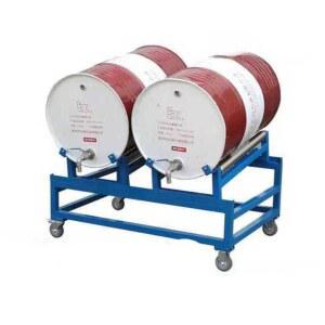 드럼통 거치대 드럼거치대 이동식 1250X823X550 기름통 바퀴가없는 오일통 15