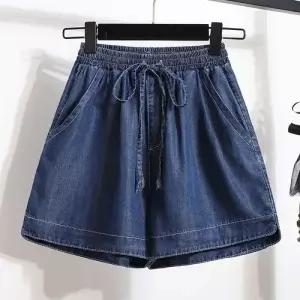 여사친 하계 청반바지 청바지 빅사이즈 슬림핏 쿨링 일자 반바지 핫팬츠 루즈핏 얇은 하이웨스트 BE1