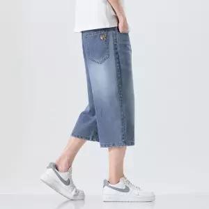 남사친 청 캐주얼 청반바지 스트레이트 슬림핏 레이솔 반바지 7부바지 CH1