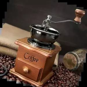 글라인더 핸드 커피 원두 수동 우드 그라인더 빈티지 스타일