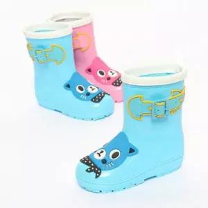 아동 장화 고양이 야옹이 어린이 아동 부츠 영유아 여아 남아 깜찍한 미끄럼 귀여운 우비 방지
