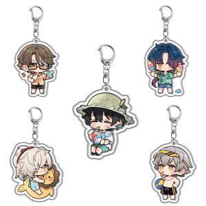 혼카이 스타 레일 여름 해변 치비 아크릴 키체인 게파르드 징위안  루오차 애니메이션 게임 캐릭터 펜던트