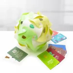 [창의와 날개] 파스텔 아이큐퍼즐램프 (흰색) + 한국문화유산 포토카드 x 5세트 학교