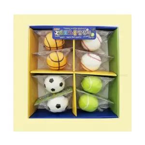 스포츠 볼 말랑이 스트레스 해소용 8개입 세트 야구 축구 농구 테니스 공 던지기 놀이