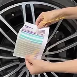 차량용 휠스티커 튜닝 홀로그램 데칼 필름