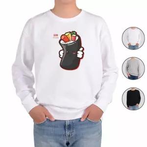 맨투맨 전색상 야식 분식 배달음식 김밥 프린트셔츠 gnU4+9Ekk