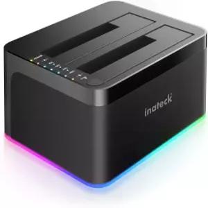 Inateck RGB SATA에서 USB 3.0 하드 드라이브 도킹 스테이션(오프라인 클론 포함) 2.5인치 및 3.5인치 HDD