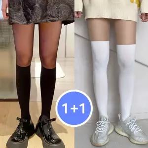 1+1 골프 투톤스타킹 반반 착시스타킹 페이크 니삭스 waH5+5tQQ