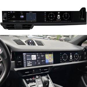 포르쉐 카이엔 용 듀얼 스크린 자동차 라디오 스테레오 13인치 2K 터치스크린 안드로이드 14 무선 카플레이 오토 와이파이 헤드 유닛 8 256