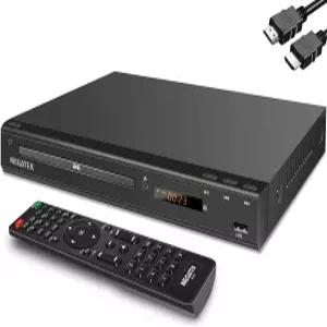 MEGATEK TV용 지역 프리 HDMI DVD 플레이어 스마트 컴팩트 CD/DVD USB 포트 모든 및 멀티 포맷 재생 금속