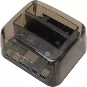 USB 3.0에서 SATA IDE 베이 도킹 스테이션으로 2.5인치 또는 3.5인치 HDD SSD 20TB 지원 핫 스왑 오프라인