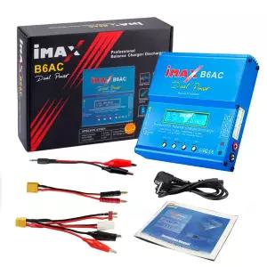 IMAX B6AC 80W RC 충전기 B6 AC 6A 밸런스 충전기 디지털 LCD 화면 포함 리튬이온 리튬인산 니켈수소 니켈