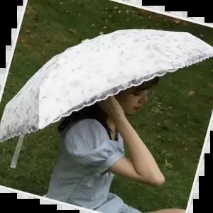 여성양산 초경량 UV차단 암막 플라워 양산 자외선 차단 우산
