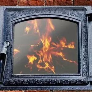 장작 벽난로문 문짝 불멍 검정 카바 유리 난로 내열