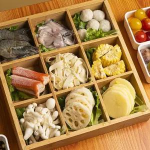 일본 사각 나무 횟집 반찬 트레이 접시 구절판 나눔 스끼다시