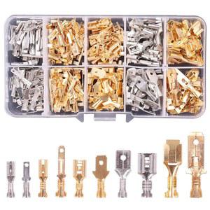 Kinstecks 210PCS 2 8mm 4 8mm 6 3mm 와이어 스페이드 커넥터 남녀 퀵 스플라이스 와이어 크림프 단자 블록 조립 키트 DIY 전기 오토바이 차량 보트용 키트