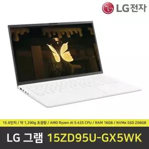 LG 그램 15ZD95U-GX5WK 노트북 / RAM 16GB / NVMe SSD 256GB