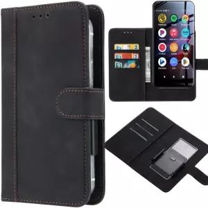 이노시스 G1 G3 G5 MP3 플레이어 케이스 카드 홀더 슬롯이 있는 범용 가죽 지갑 이동식 클립 마그네틱 플립