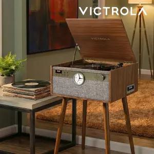 [국내정발] 빅트롤라 Century Signature+ LP 턴테이블 플레이어 블루투스 올인원 월넛