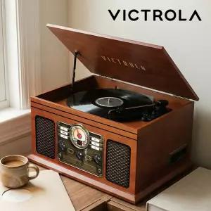 [국내정발] 빅트롤라 Quincy LP 턴테이블 플레이어 블루투스 올인원 마호가니