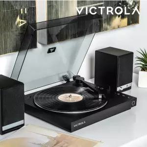 [국내정발] 빅트롤라 Automatic LP 턴테이블 플레이어 블루투스 블랙