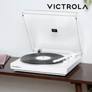 [국내정발] 빅트롤라 Automatic LP 턴테이블 플레이어 블루투스 화이트