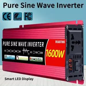 순수 사인파 인버터 12v24v 110v220v 50hz60hz 인버터 DC-AC 1000W 1600W 자동차 전원 전압 변환기