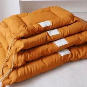 [반려] 어텀컬러애견방석 오렌지 고정끈애견쿠션방석 L 동물