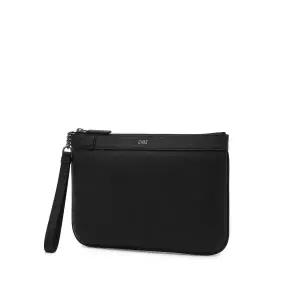 [롯데백화점]닥스 액세서리 블랙 로고장식 소가죽 클러치백 DBBA6E031