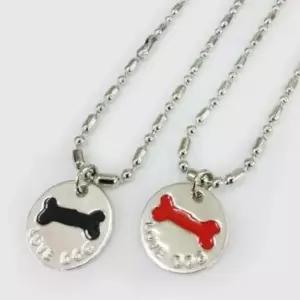 [반려] 강아지 뼈다귀 체인 목걸이 1P 반려견 인식표 팬던트