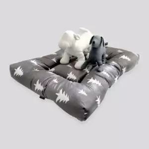 [반려] 트리 극세사 사각방석 그레이-L