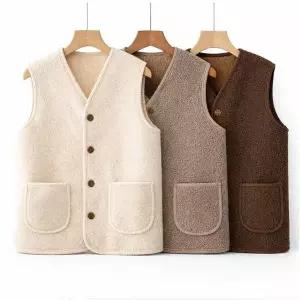 [셀러허브]겨울조끼 극강 보온 따뜻한 양털조끼 보온조끼 후리스 무스탕 뽀글이 KK998 (S46120975)