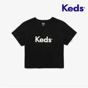 [케즈]갓성비 KEDS 로고 크랍 티셔츠_KD2RSG2102FBLK